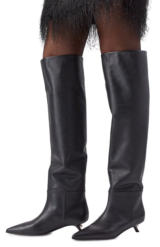 Кожаные сапоги Debby 35 Alevi Milano L26W9002.F.1245997/AMBER R0MA Чёрный  L26W9002.F.1245997/AMBER R0MA Фото 2