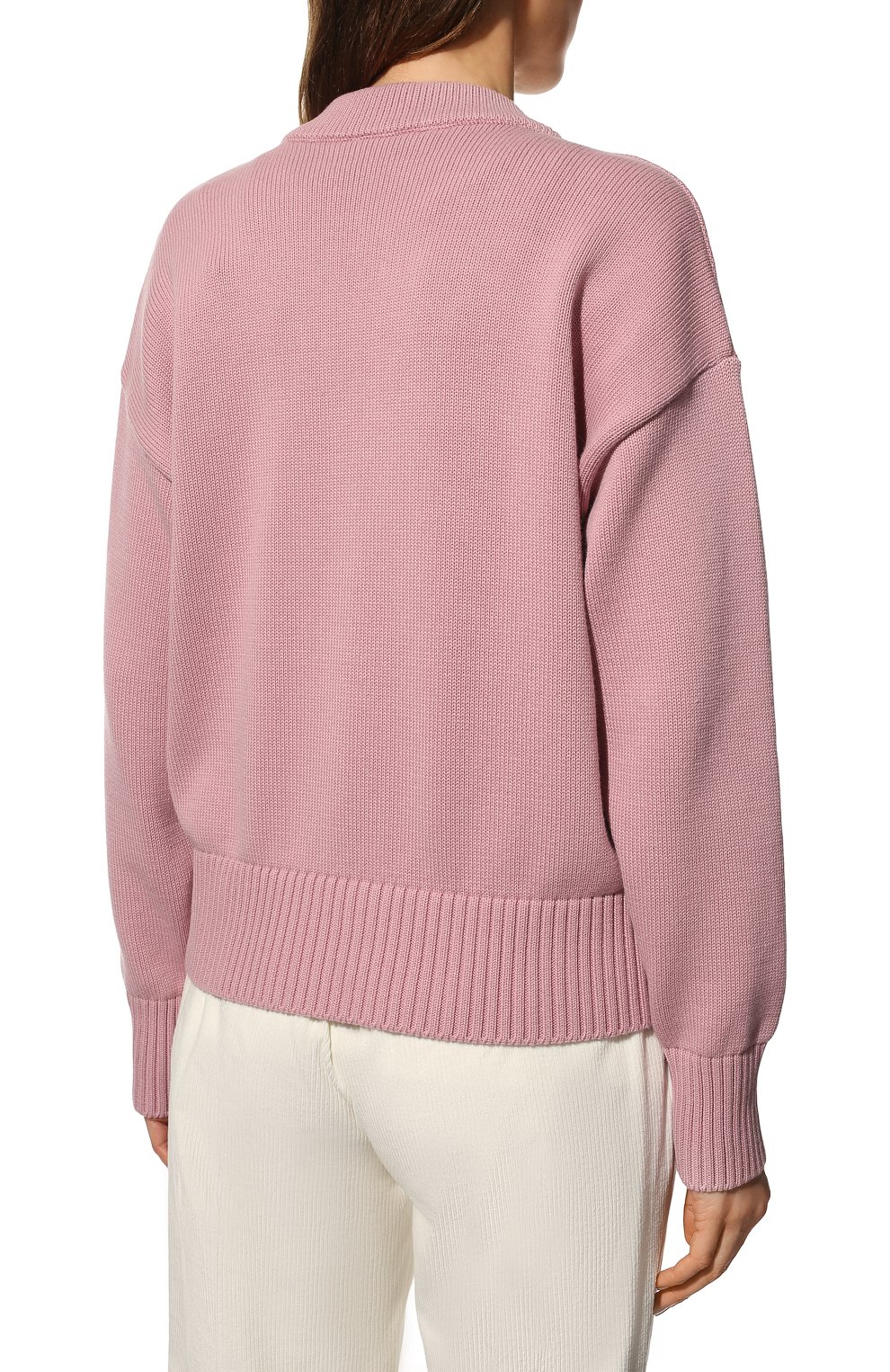 Кардиган из хлопка и шерсти AMI, арт. UKC003.016, фото 4