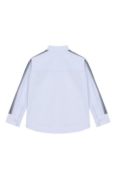 Хлопковая рубашка PALM ANGELS светло-голубого цвета по цене 17950 руб., арт. PBGE008S26FAB001, фото 2 Хлопковая рубашка PALM ANGELS, арт. PBGE008S26FAB001, фото 2