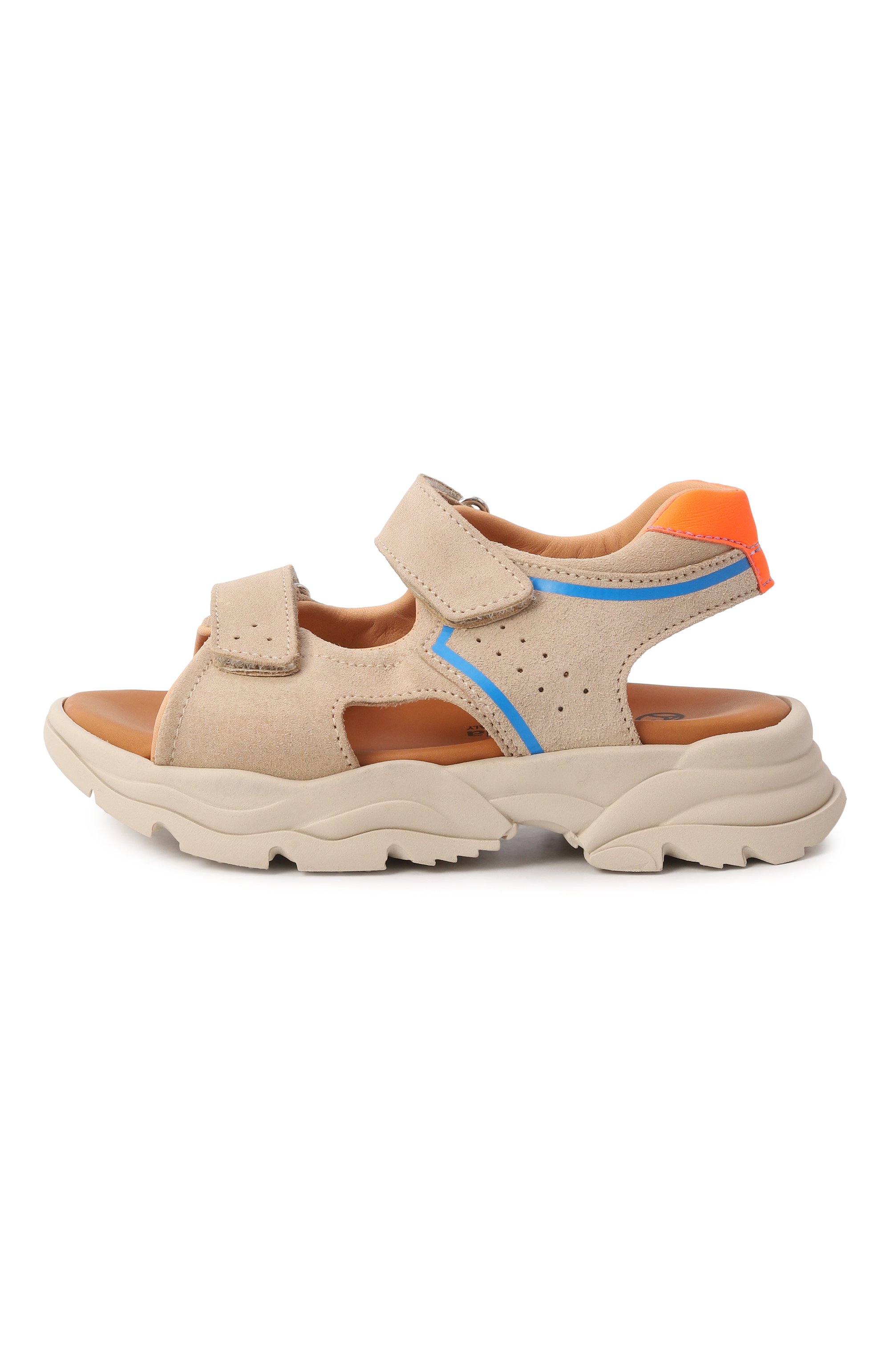 Замшевые сандалии RONDINELLA светло-бежевого цвета по цене 17550 руб., арт. 0917-3R/31-33, фото 2 Замшевые сандалии RONDINELLA, арт. 0917-3R/31-33, фото 2