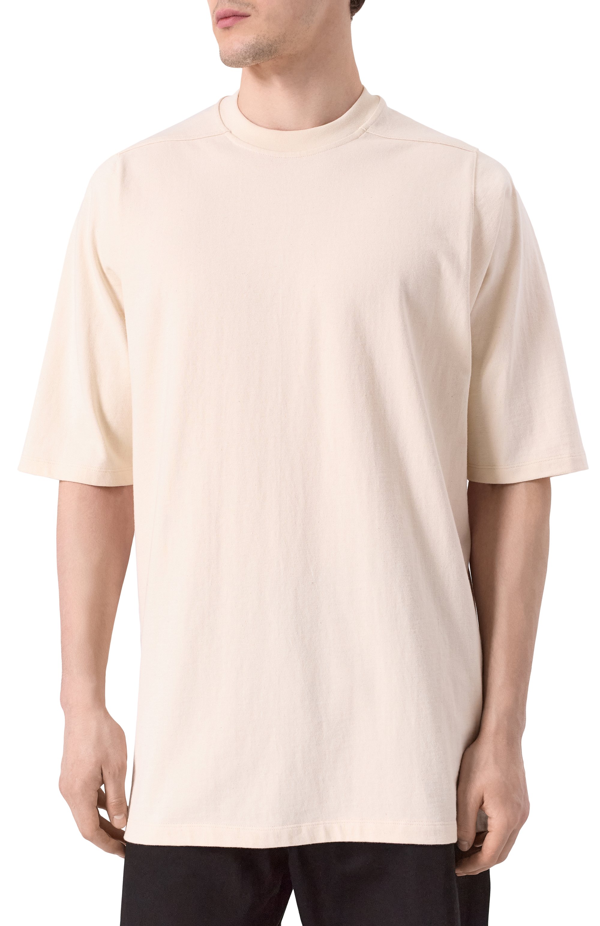 Хлопковая футболка RICK OWENS, арт. RU01E5249/BA, фото 3