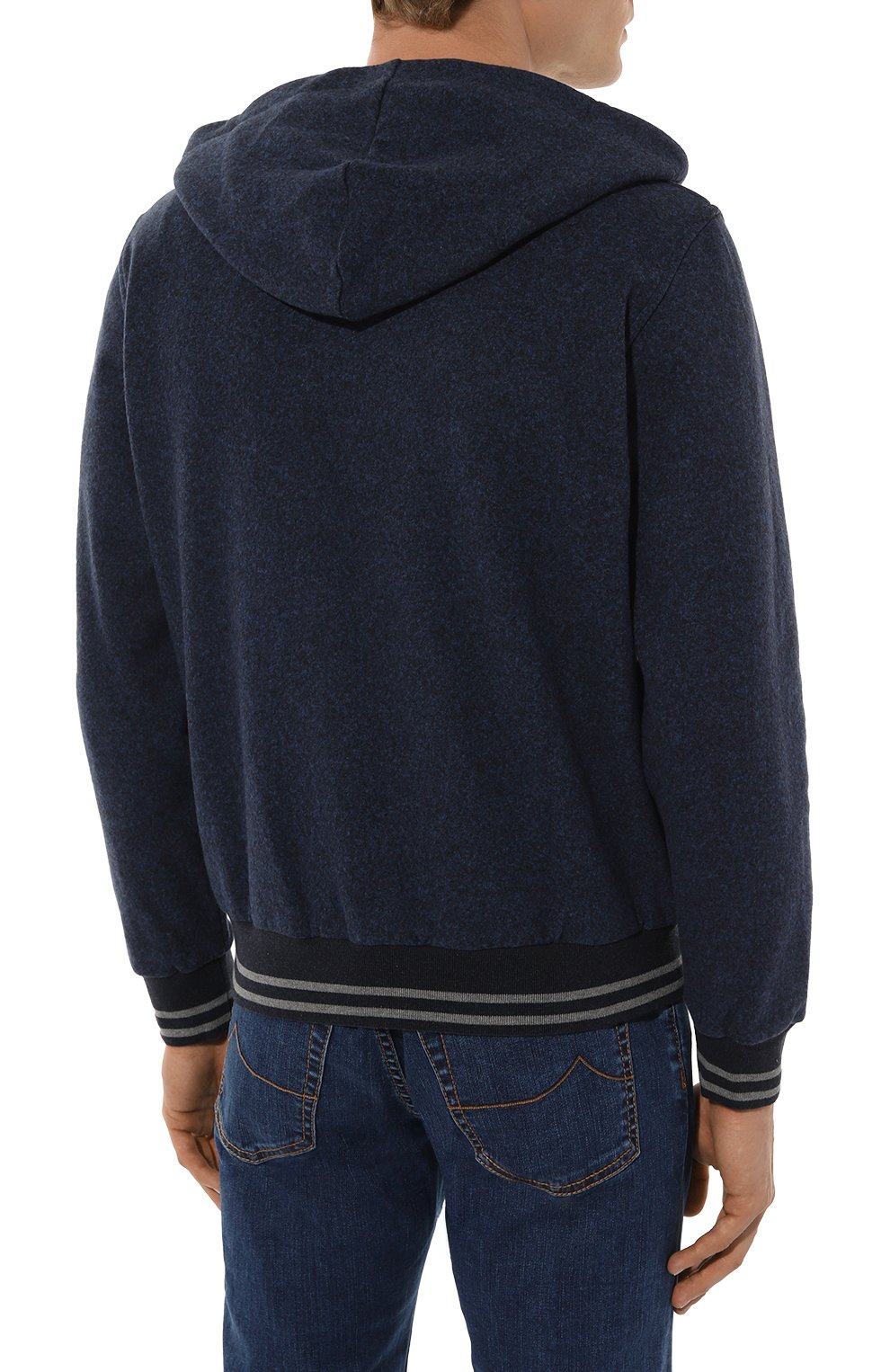 Толстовка из хлопка и шерсти CAPOBIANCO, арт. 17M409.FS00., фото 4