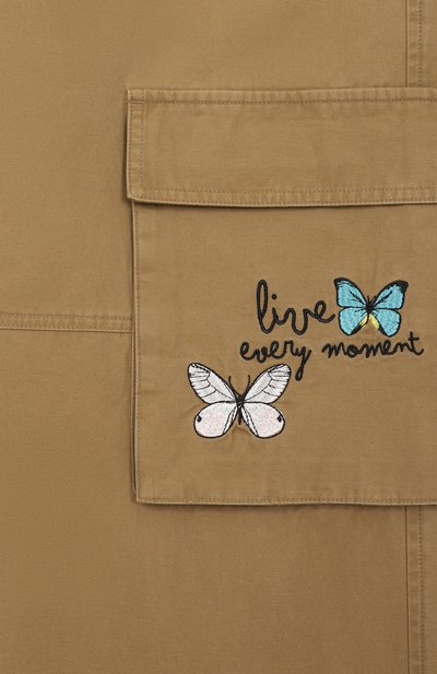 Хлопковые брюки-карго MONNALISA, арт. 49G406, фото 3