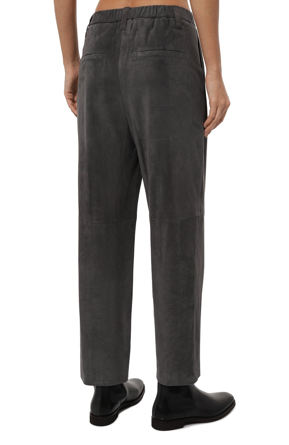 Замшевые брюки BRUNELLO CUCINELLI, арт. MPPCLP8702, фото 4