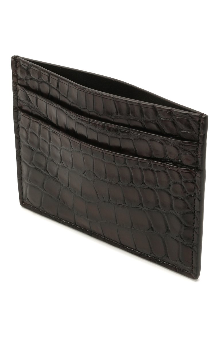 Футляр для кредитных карт из кожи аллигатора ZEGNA, арт. E1139E-LHALS/AMIS, фото 1