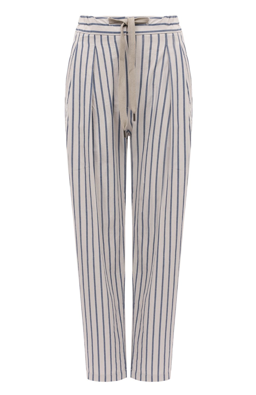 Брюки из хлопка и льна BRUNELLO CUCINELLI, арт. MH564B1312, фото 1