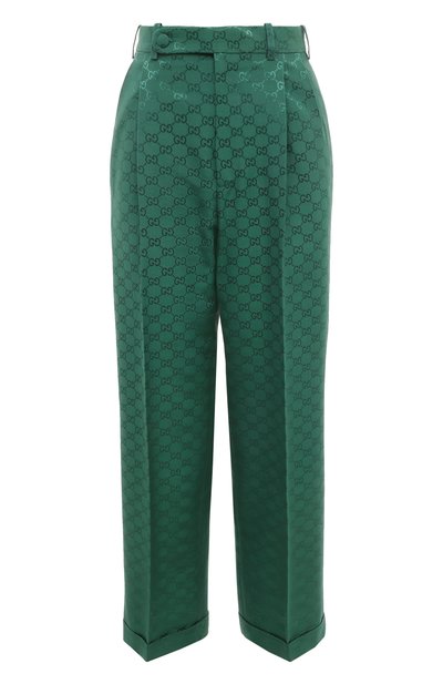 Женские брюки из хлопка и вискозы GUCCI, арт. 675587 ZAHMD