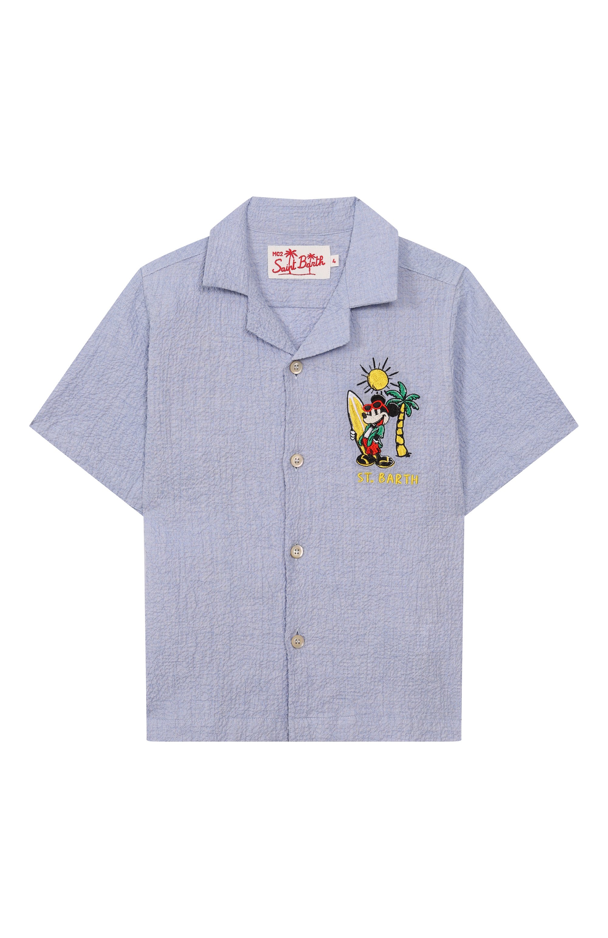 Хлопковая рубашка MC2 SAINT BARTH, арт. KALEA JR/00556F, фото 1