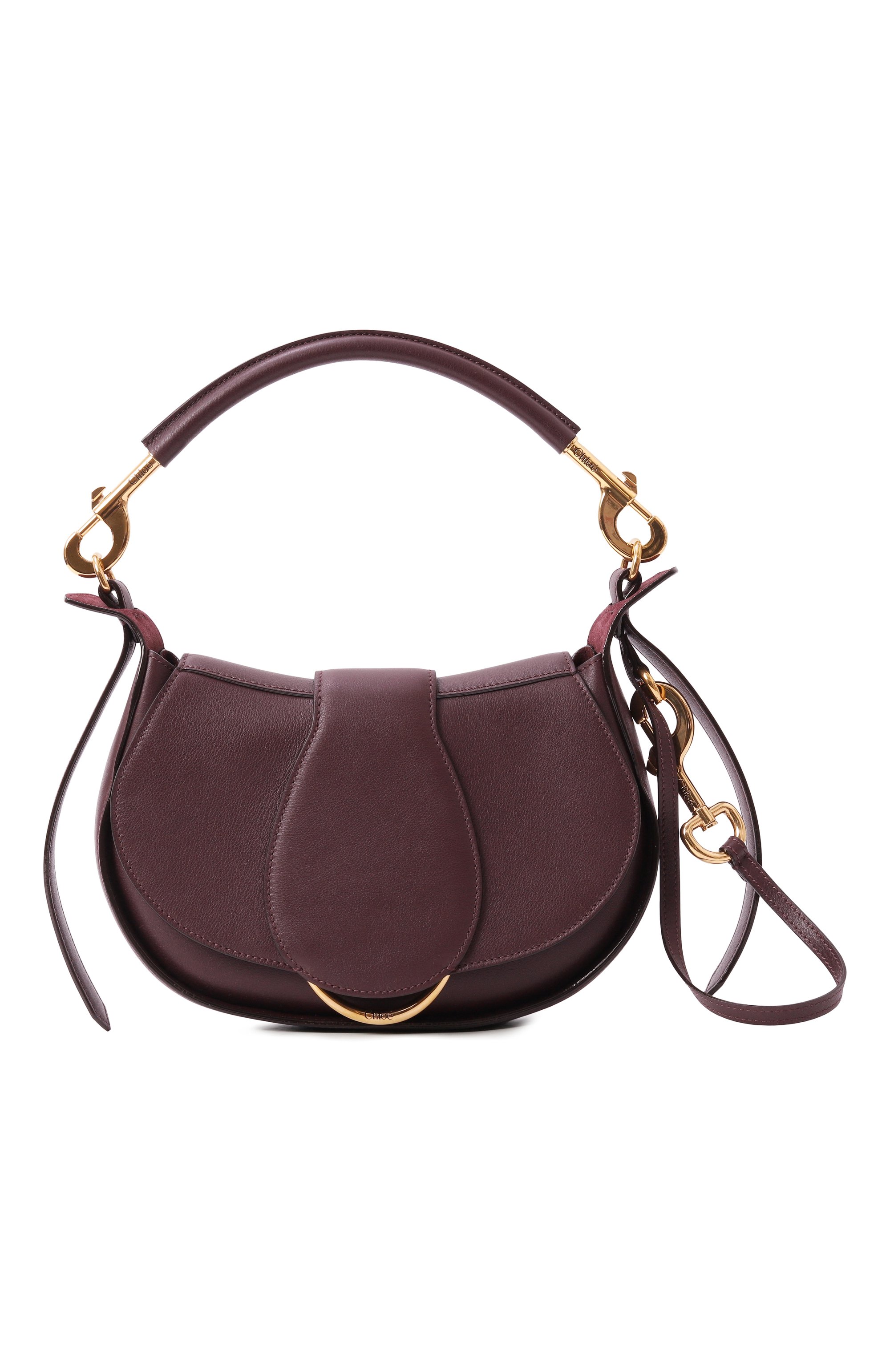 Сумка ride CHLOÉ темно-бордового цвета по цене 331000 руб., арт. CHC25SS581032, фото 1 Сумка ride CHLOÉ, арт. CHC25SS581032, фото 1