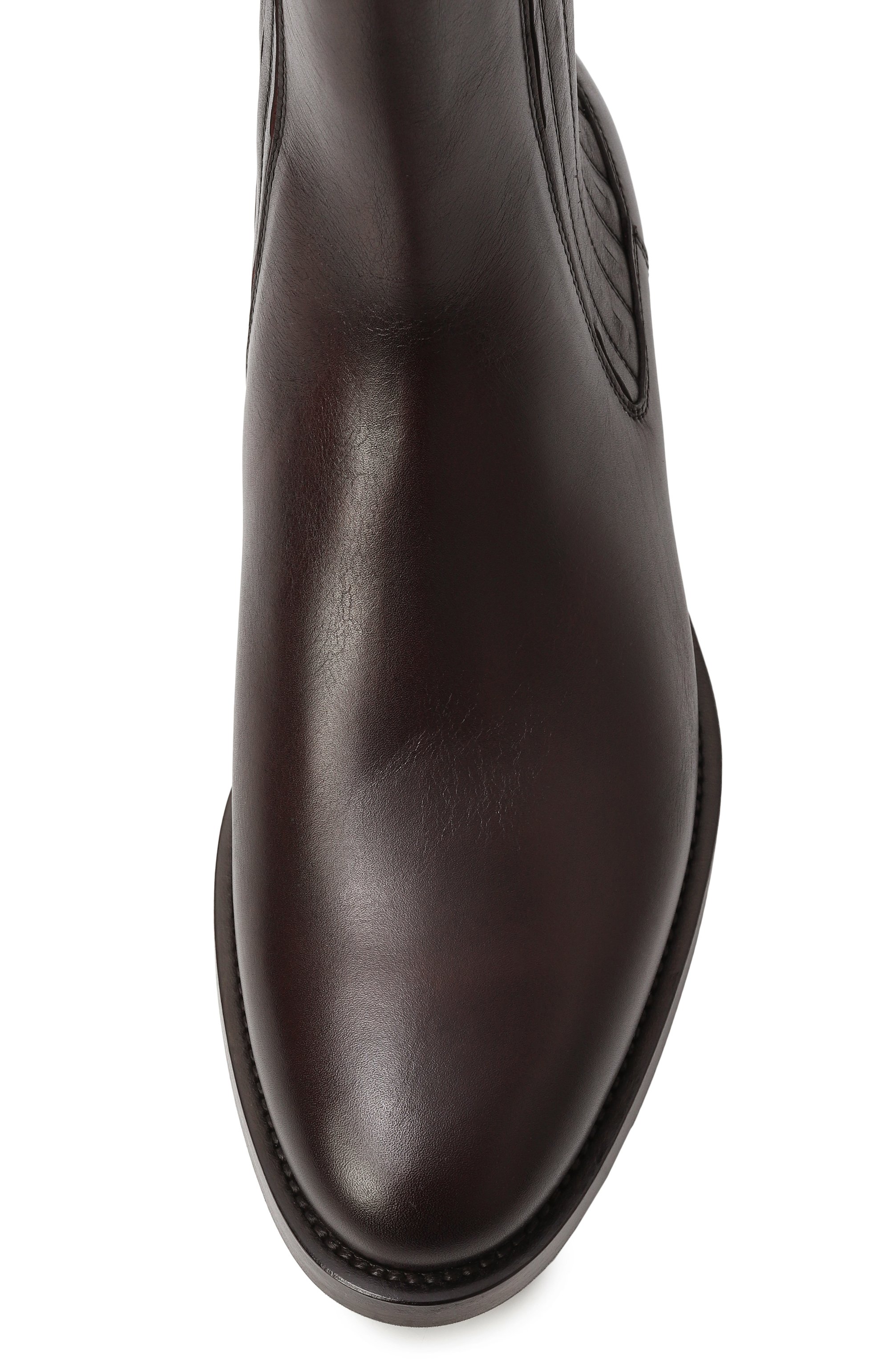 Кожаные челси BRUNELLO CUCINELLI темно-бордового цвета по цене 191500 руб., арт. MZU0DEV740, фото 6 Кожаные челси BRUNELLO CUCINELLI, арт. MZU0DEV740, фото 6