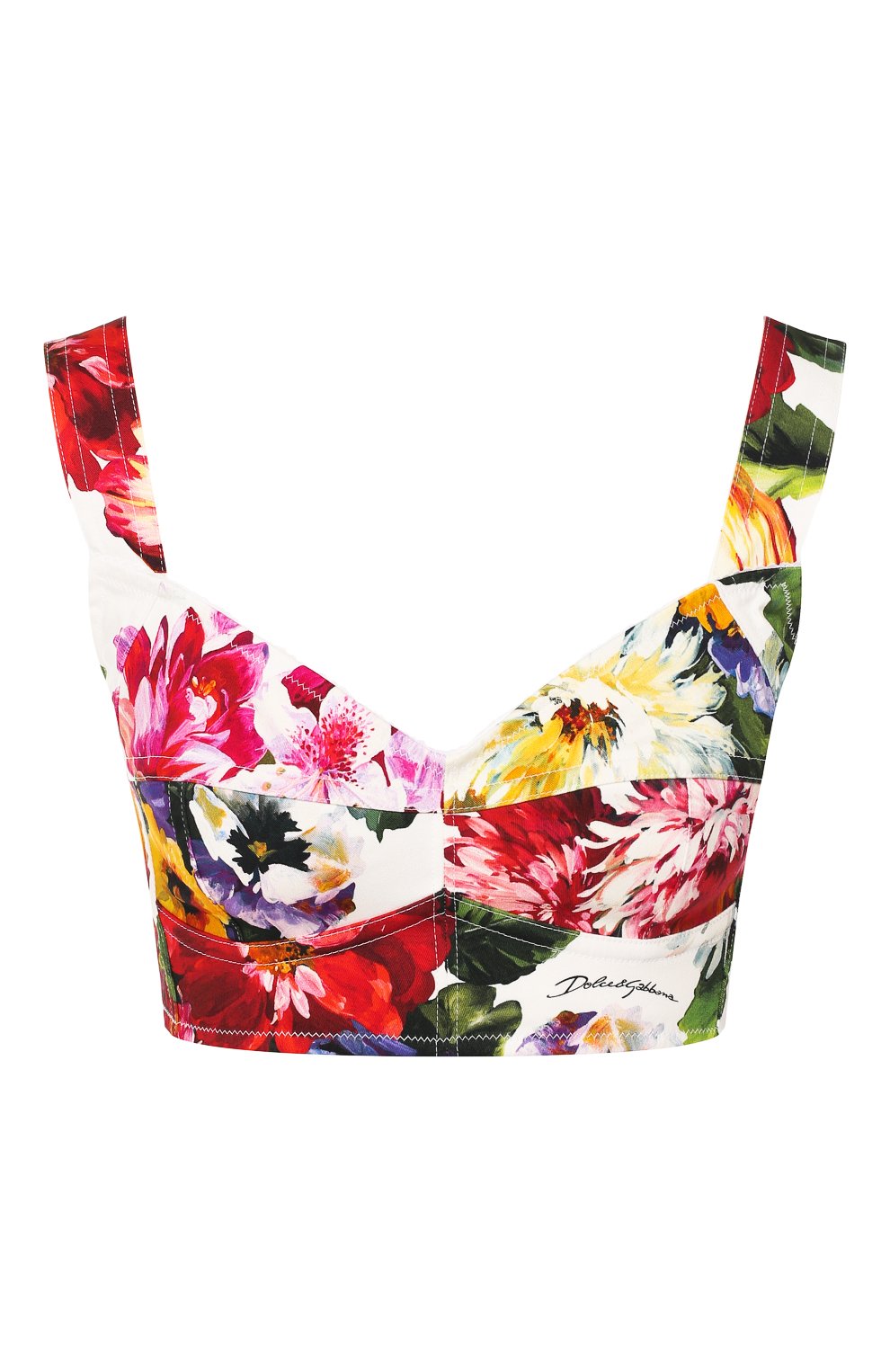 Топ-бюстье DOLCE & GABBANA разноцветного цвета по цене 77850 руб., арт. F7Y28T/FSFIV, фото 1 Топ-бюстье DOLCE & GABBANA, арт. F7Y28T/FSFIV, фото 1