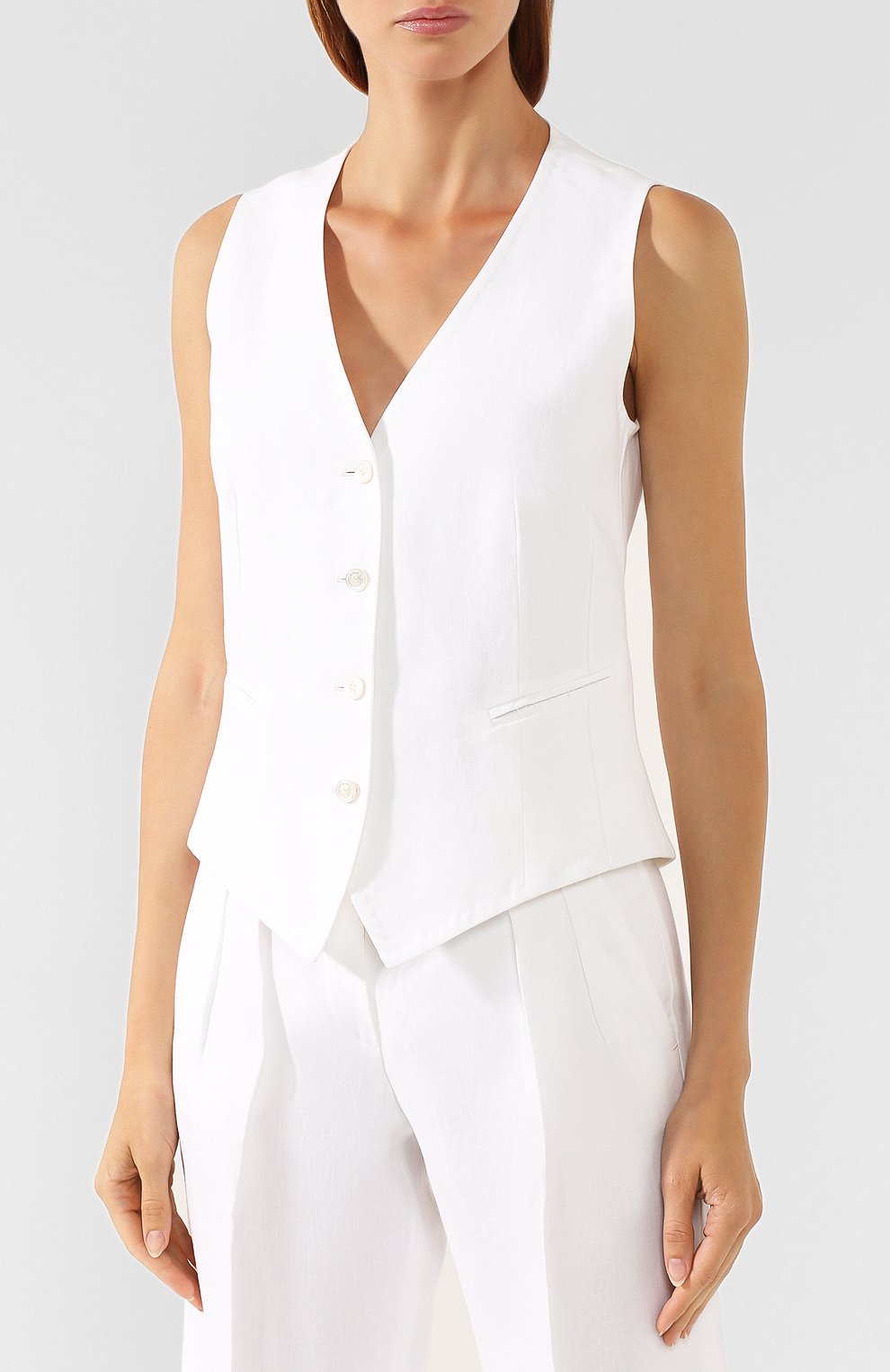 Льняной жилет KITON, арт. D47456K01057, фото 3