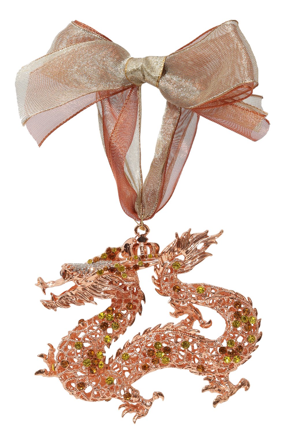 Елочная игрушка дракон TSAR золотого цвета по цене 25800 руб., арт. 130828, фото 1 Елочная игрушка дракон TSAR, арт. 130828, фото 1