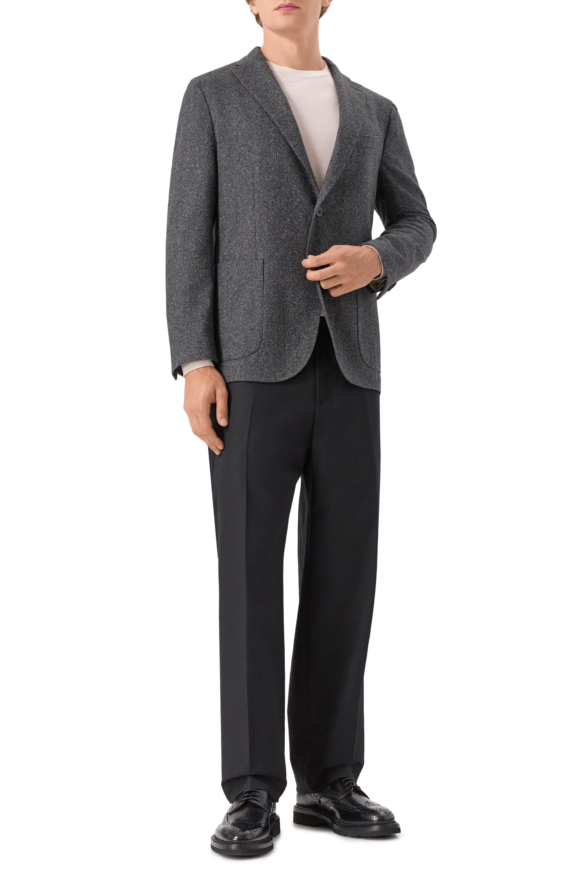 Пиджак из шерсти и шелка BOGLIOLI, арт. N1302E/FB4106, фото 3