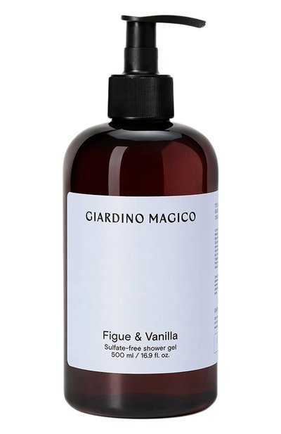 Женского бессульфатный гель для душа figue &amp; vanilla (500ml) GIARDINO MAGICO, арт. 4640200322678