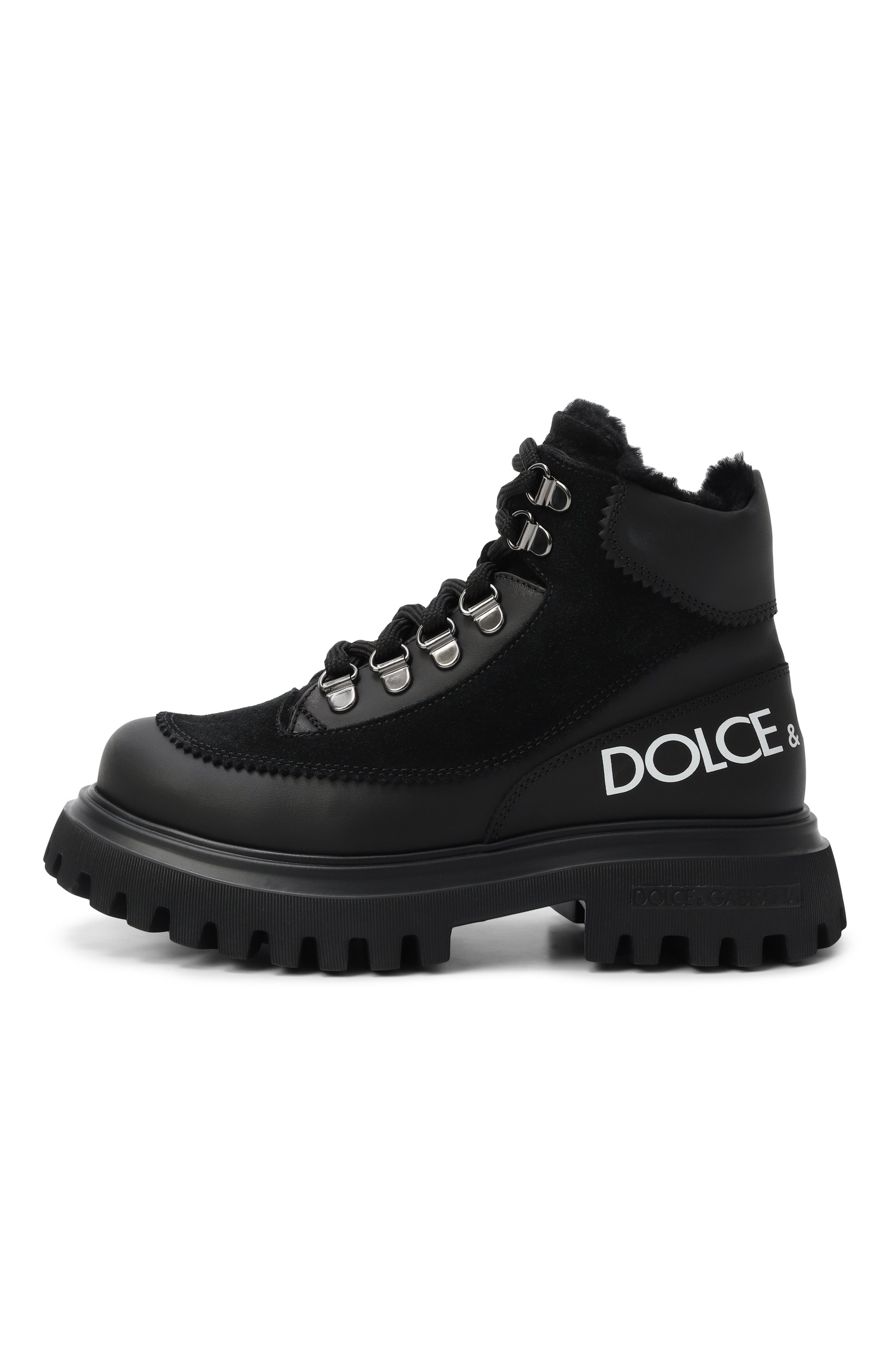 Кожаные ботинки DOLCE & GABBANA, арт. DA5177/AL696/27-36, фото 2