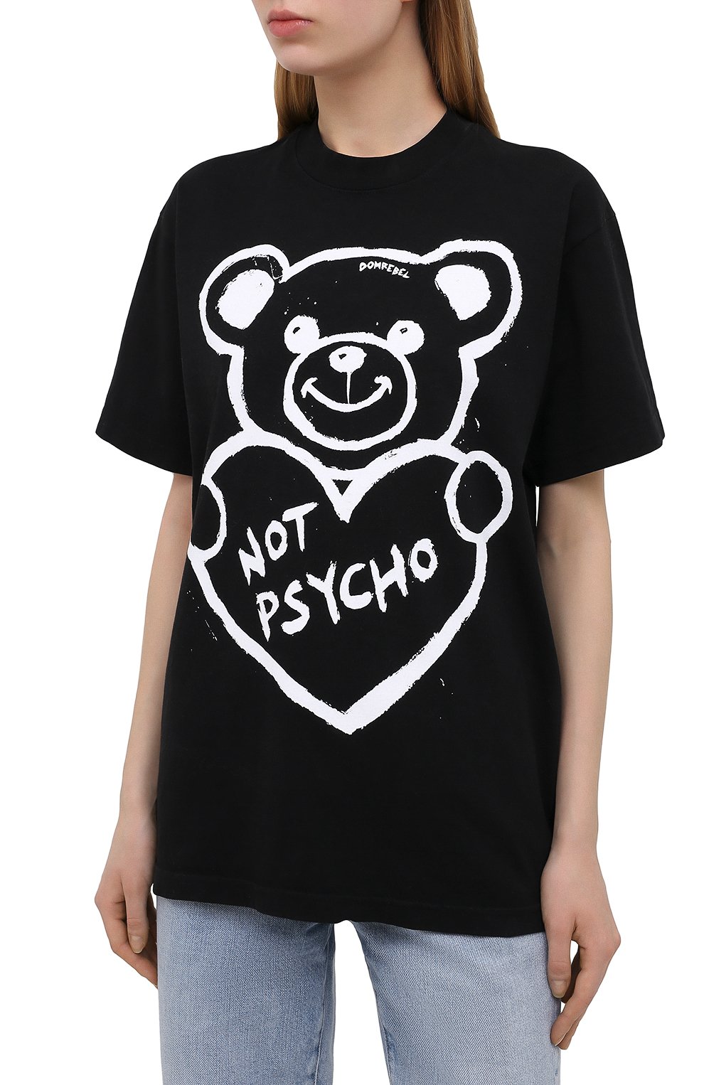 Хлопковая футболка DOMREBEL, арт. PSYCH0/B0X T-SHIRT/W, фото 3