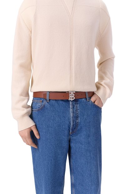 Двусторонний ремень из кожи BURBERRY, арт. 8043247, фото 3