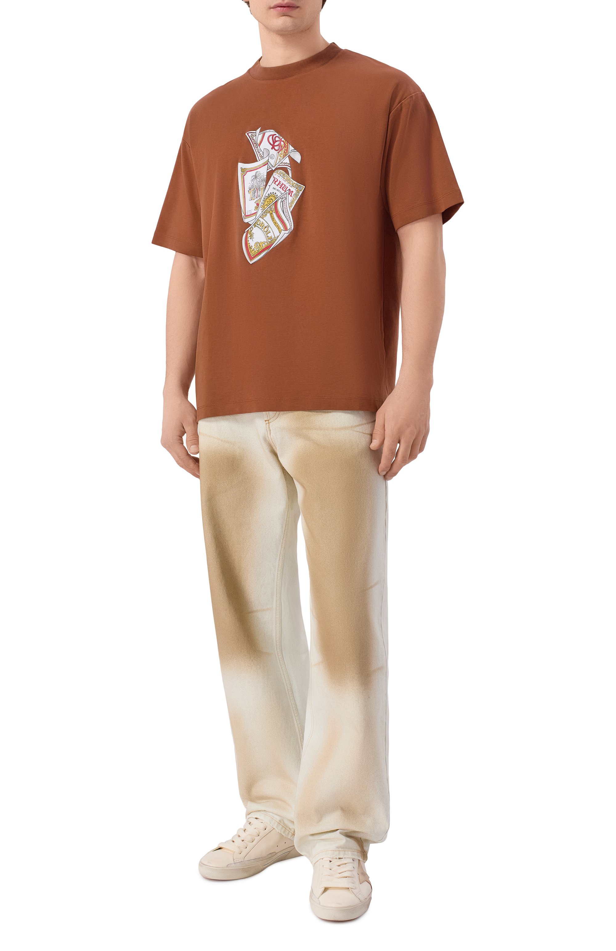 Хлопковая футболка DROLE DE MONSIEUR, арт. K-TS311-C0002-BN, фото 2