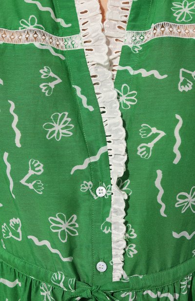 Платье из хлопка и шелка CELIAB зеленого цвета по цене 36150 руб., арт. RS24-CB-D16, фото 5 Платье из хлопка и шелка CELIAB, арт. RS24-CB-D16, фото 5