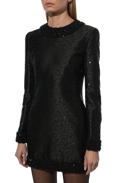 Платье с пайетками SAINT LAURENT, арт. 677509/Y156J, фото 3