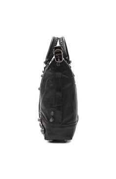Мужская сумка-тоут le cagole medium BALENCIAGA черного цвета, арт. 719067/210KR | Фото 4 (Ремень/цепочка: На ремешке; Размер: large; Драгоценные камни: Проставлено; Материал сплава: Проставлено; Материал: Натуральная кожа)