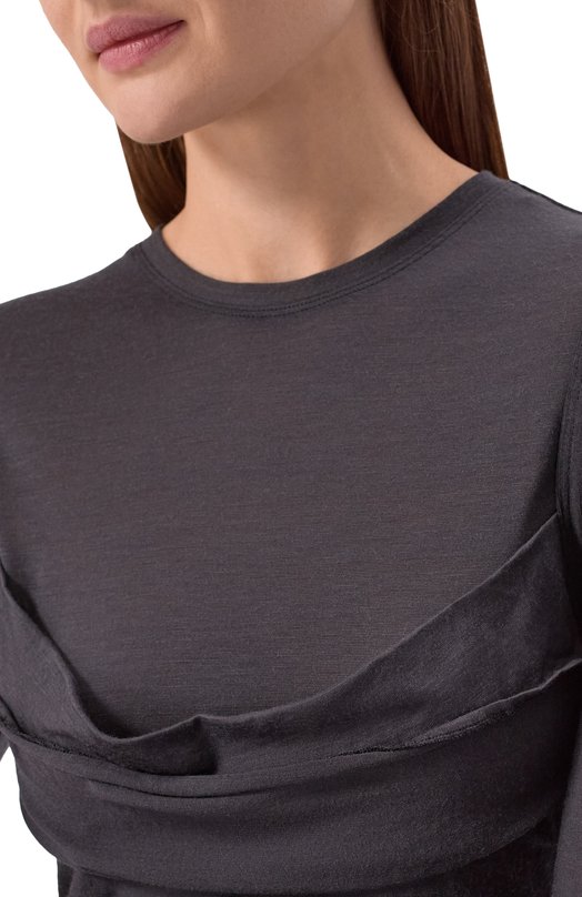 Шерстяное платье Nanushka LIN0RA Серый  LIN0RA Фото 4