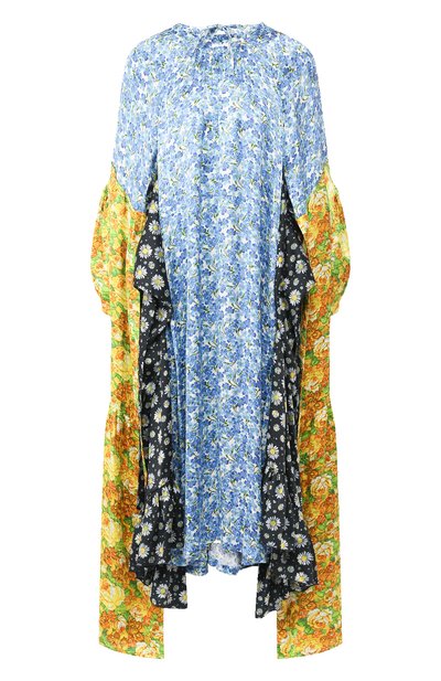 Женское платье из вискозы VETEMENTS, арт. SS20DR177 2605/W/BLUE VI0LET MULTI C0L0R