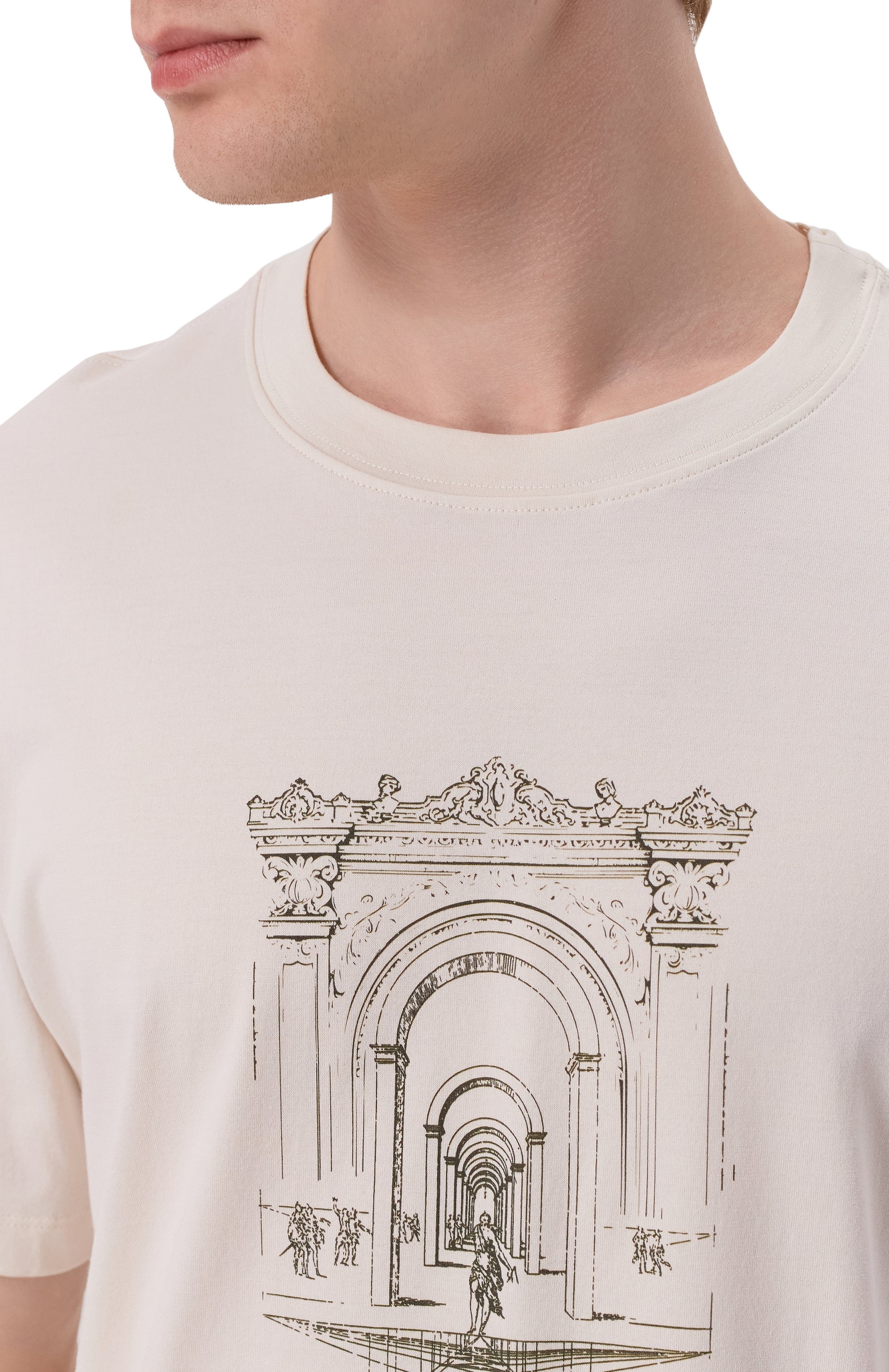 Хлопковая футболка BRUNELLO CUCINELLI, арт. M0B138521P, фото 5