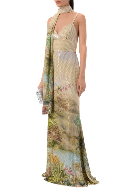 Женское платье с отделкой пайетками ELIE SAAB, арт. D0632PS25_SET