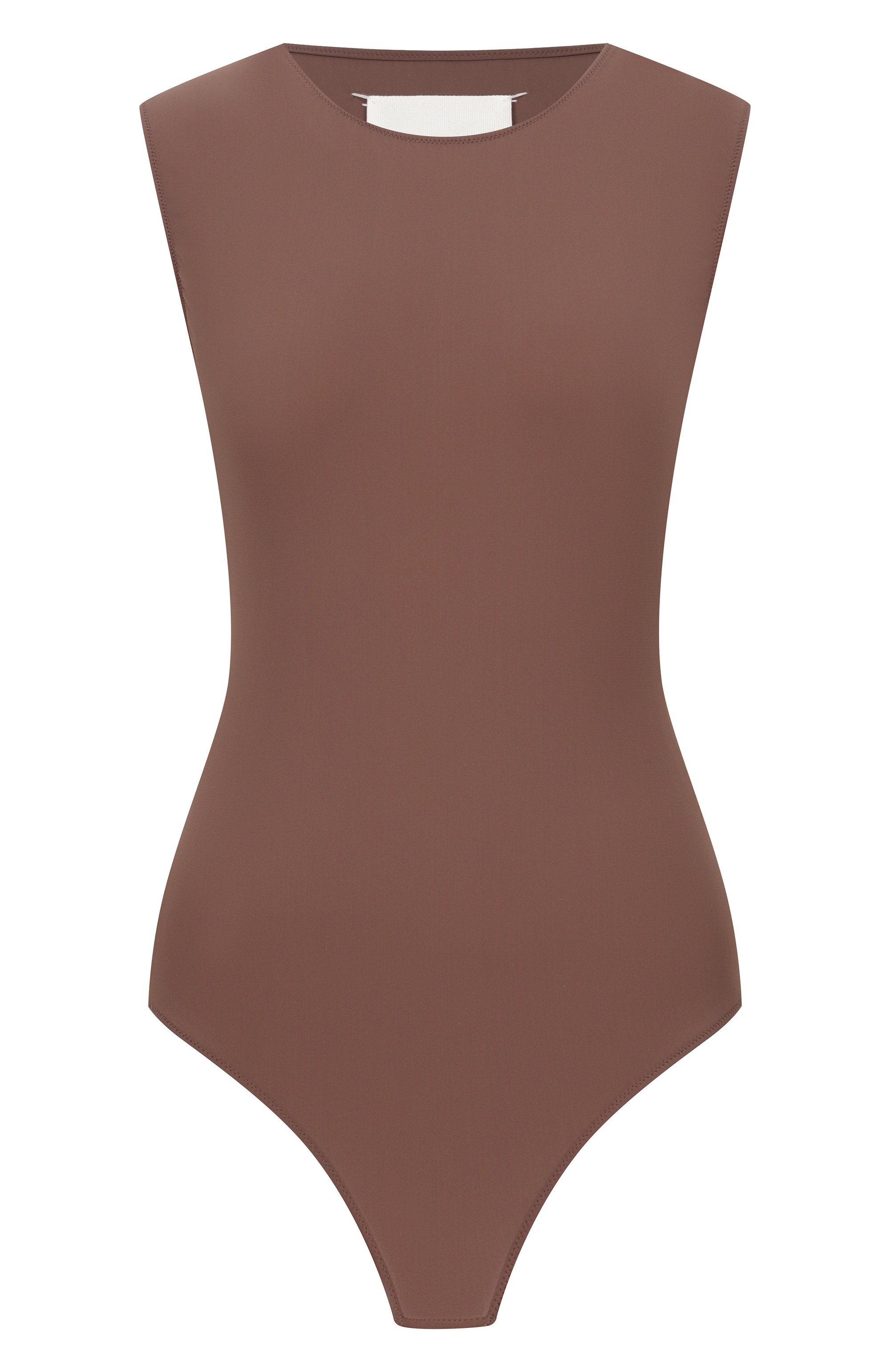 Боди MAISON MARGIELA коричневого цвета по цене 45950 руб., арт. S29NA0179/M20039, фото 1 Боди MAISON MARGIELA, арт. S29NA0179/M20039, фото 1