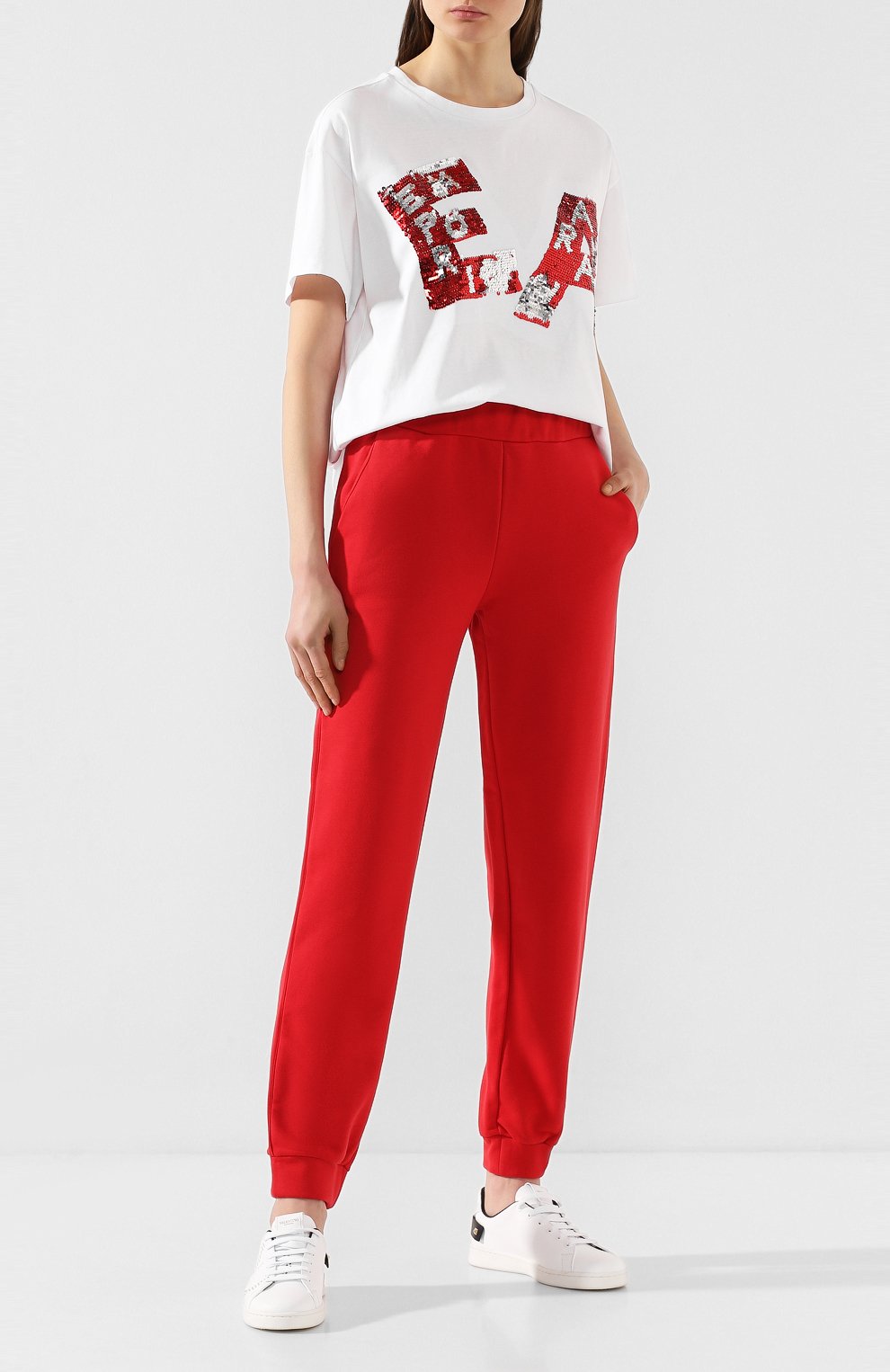 Хлопковая футболка EMPORIO ARMANI белого цвета по цене 23050 руб., арт. 3H2T7K/2J53Z, фото 2 Хлопковая футболка EMPORIO ARMANI, арт. 3H2T7K/2J53Z, фото 2