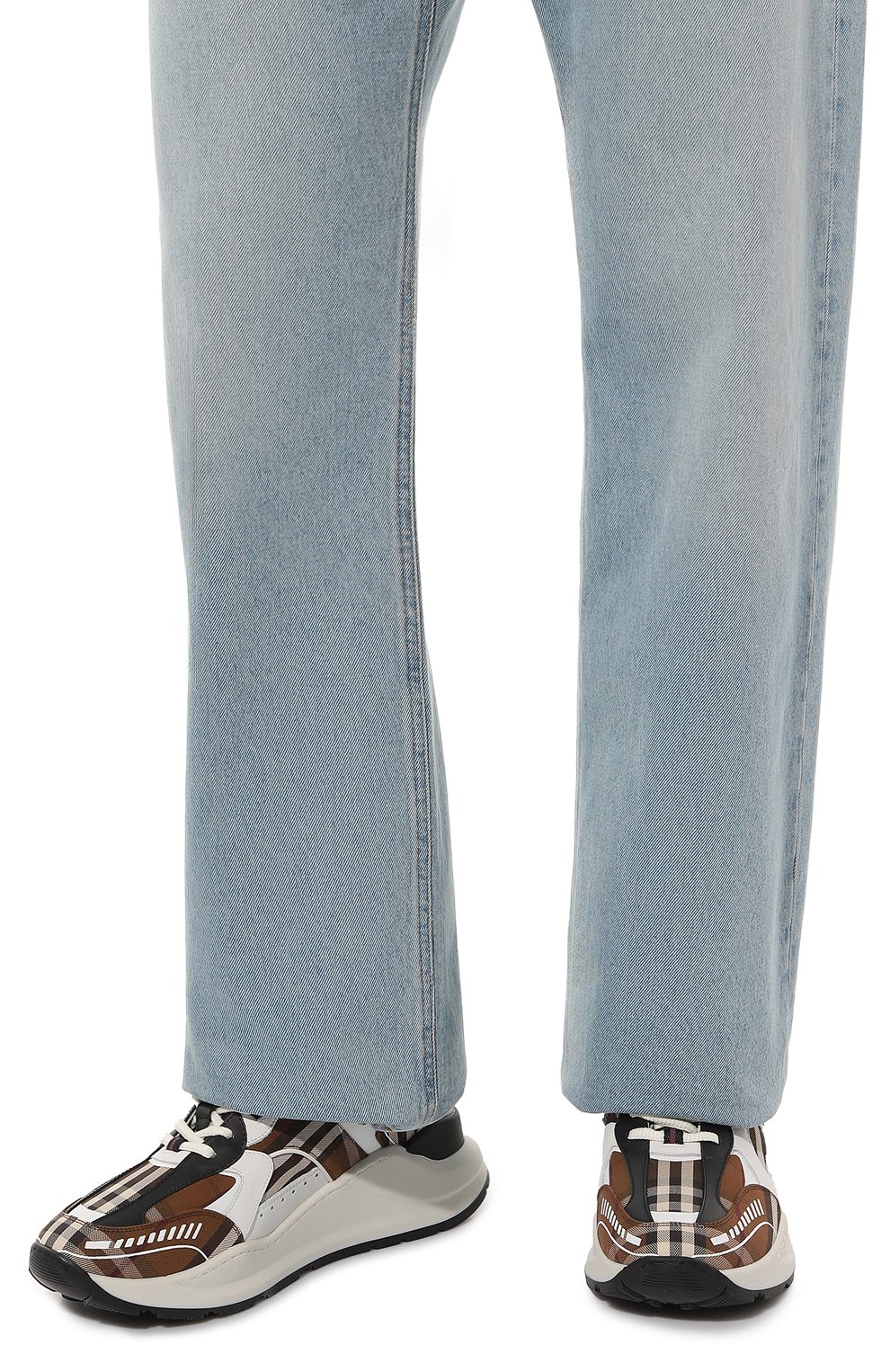 Комбинир�ованные кроссовки vintage check BURBERRY, арт. 8064282, фото 3