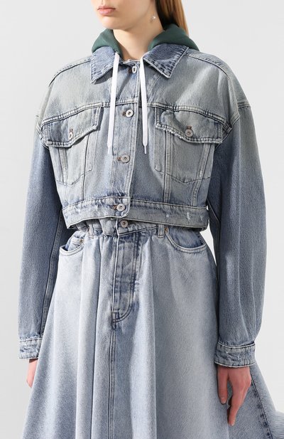 Джинсовая куртка MIU MIU, арт. GWB063-1VZS-F0013, фото 3