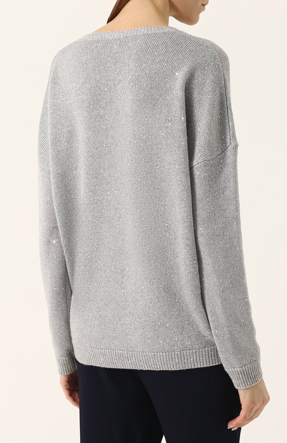 Кашемировый пуловер с v-образным вырезом FTC, арт. 700-0100, фото 4