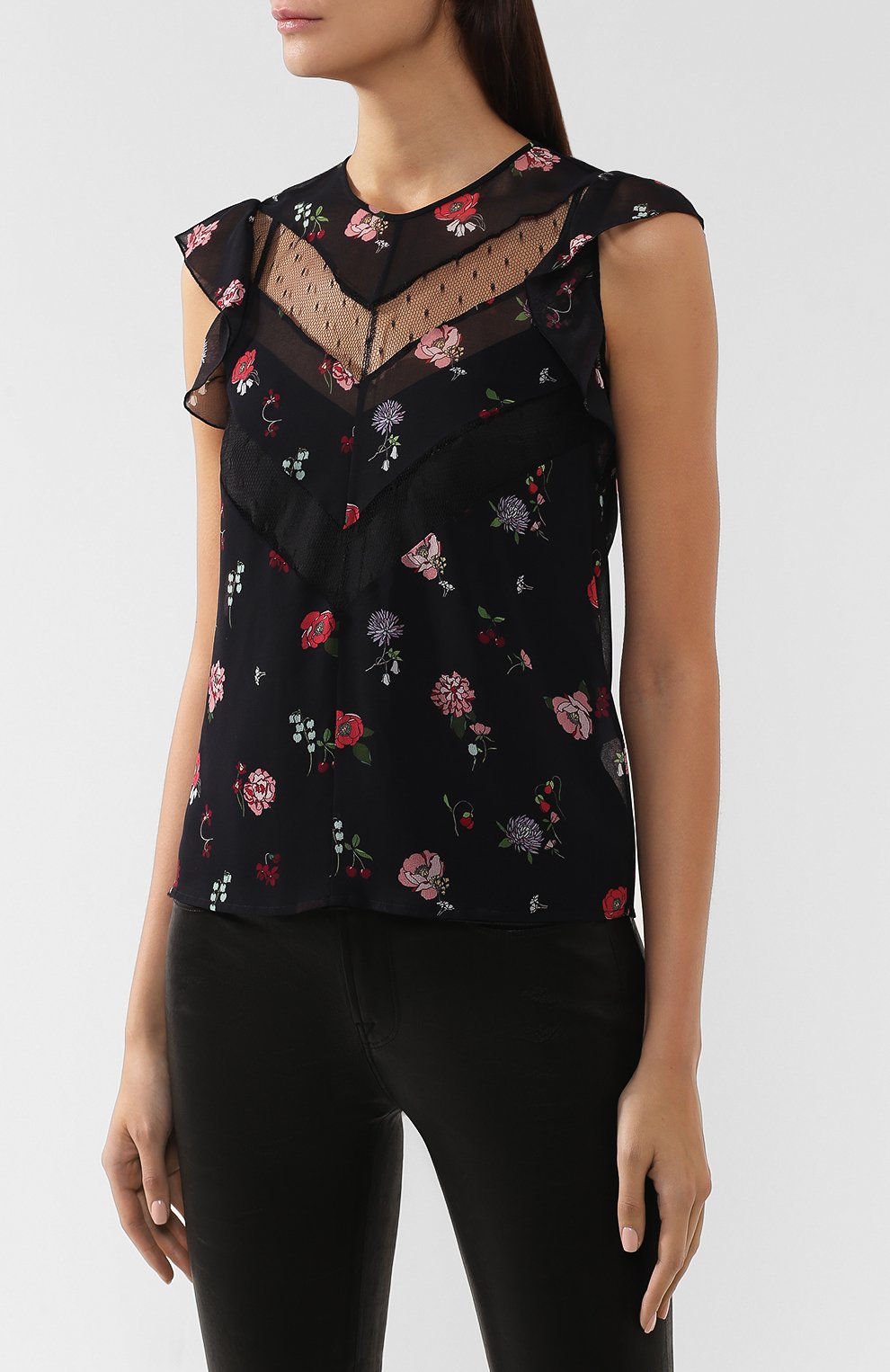 Топ с принтом REDVALENTINO разноцветного цвета по цене 33750 руб., арт. SR3AEB40/4B4, фото 3 Топ с принтом REDVALENTINO, арт. SR3AEB40/4B4, фото 3