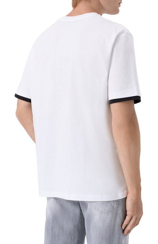 Хлопковая футболка Iceberg F029/627A Белый  F029/627A Фото 4