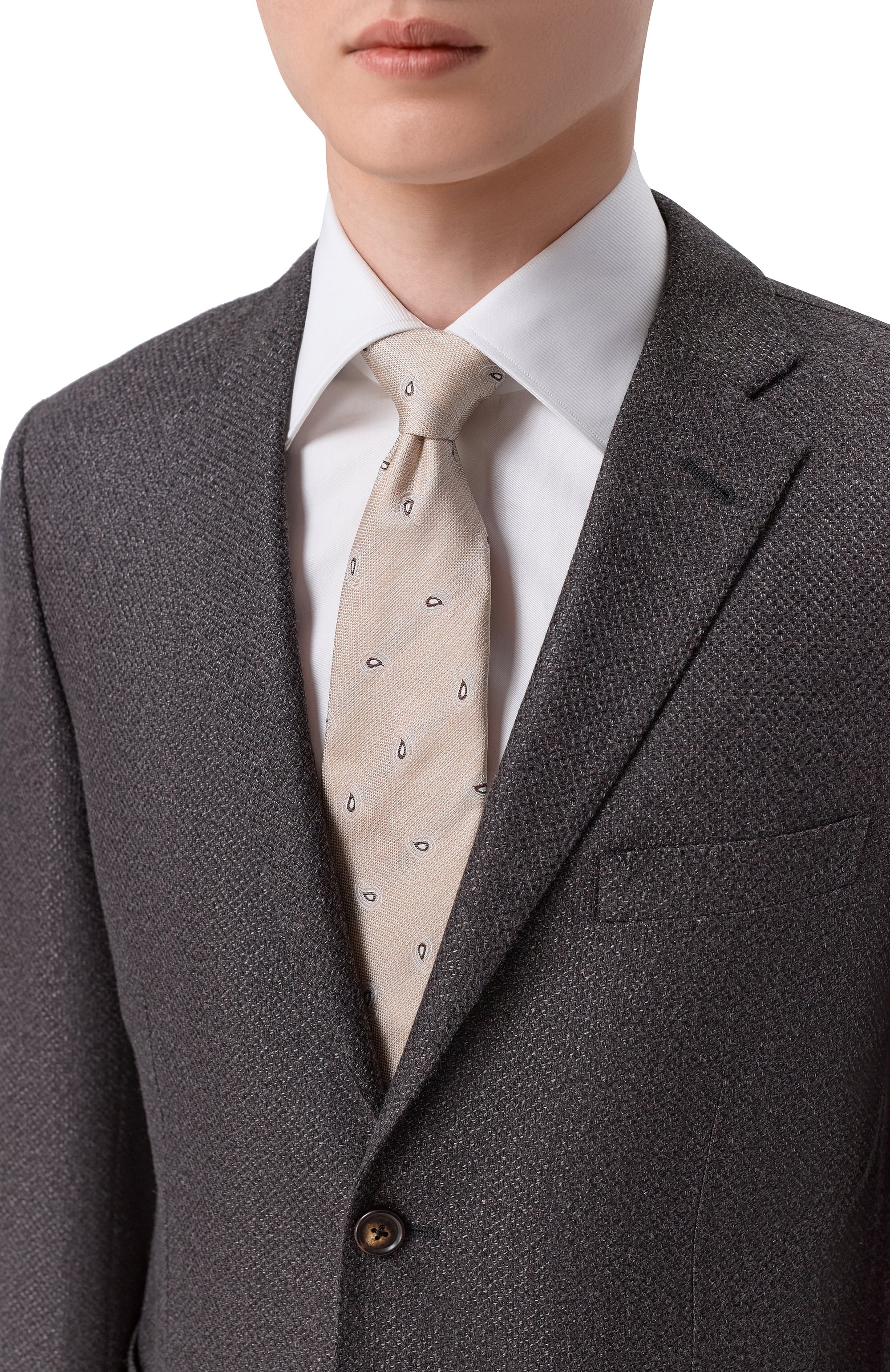 Шелковый галстук CORNELIANI, арт. 27U302/2720327, фото 2