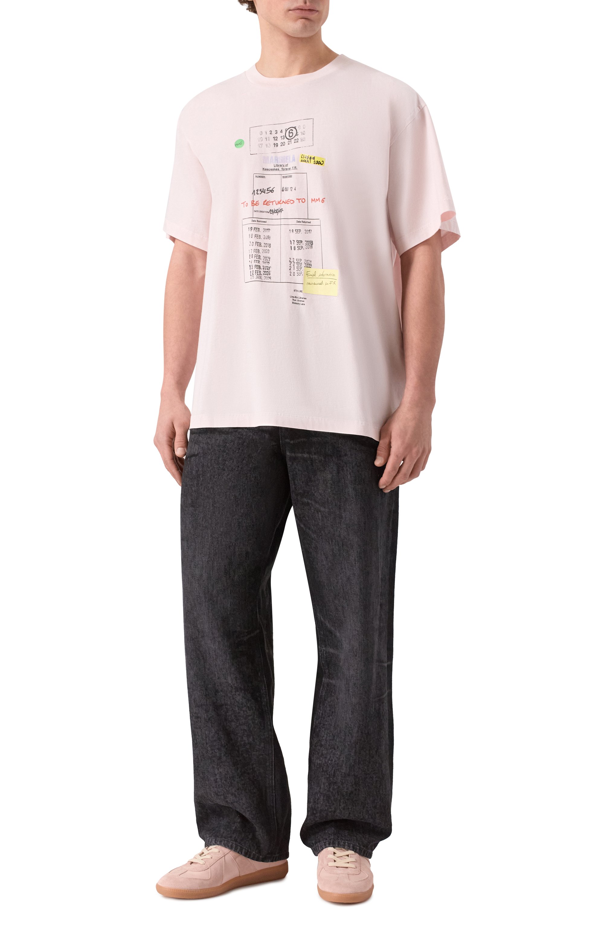 Хлопковая футболка MM6, арт. SH0GC0070/M20170_001, фото 2