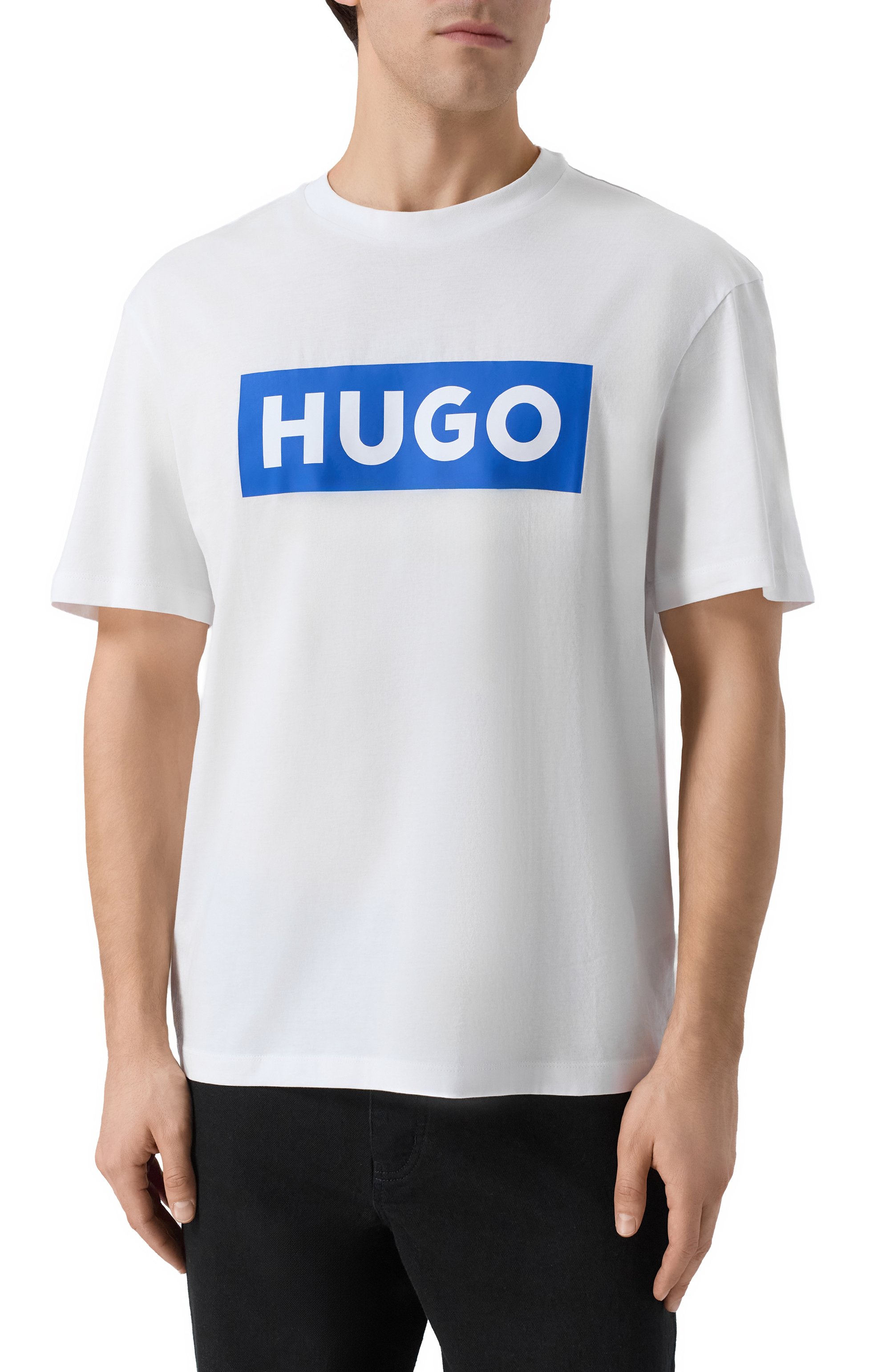 Хлопковая футболка HUGO BLUE, арт. 50522376, фото 3