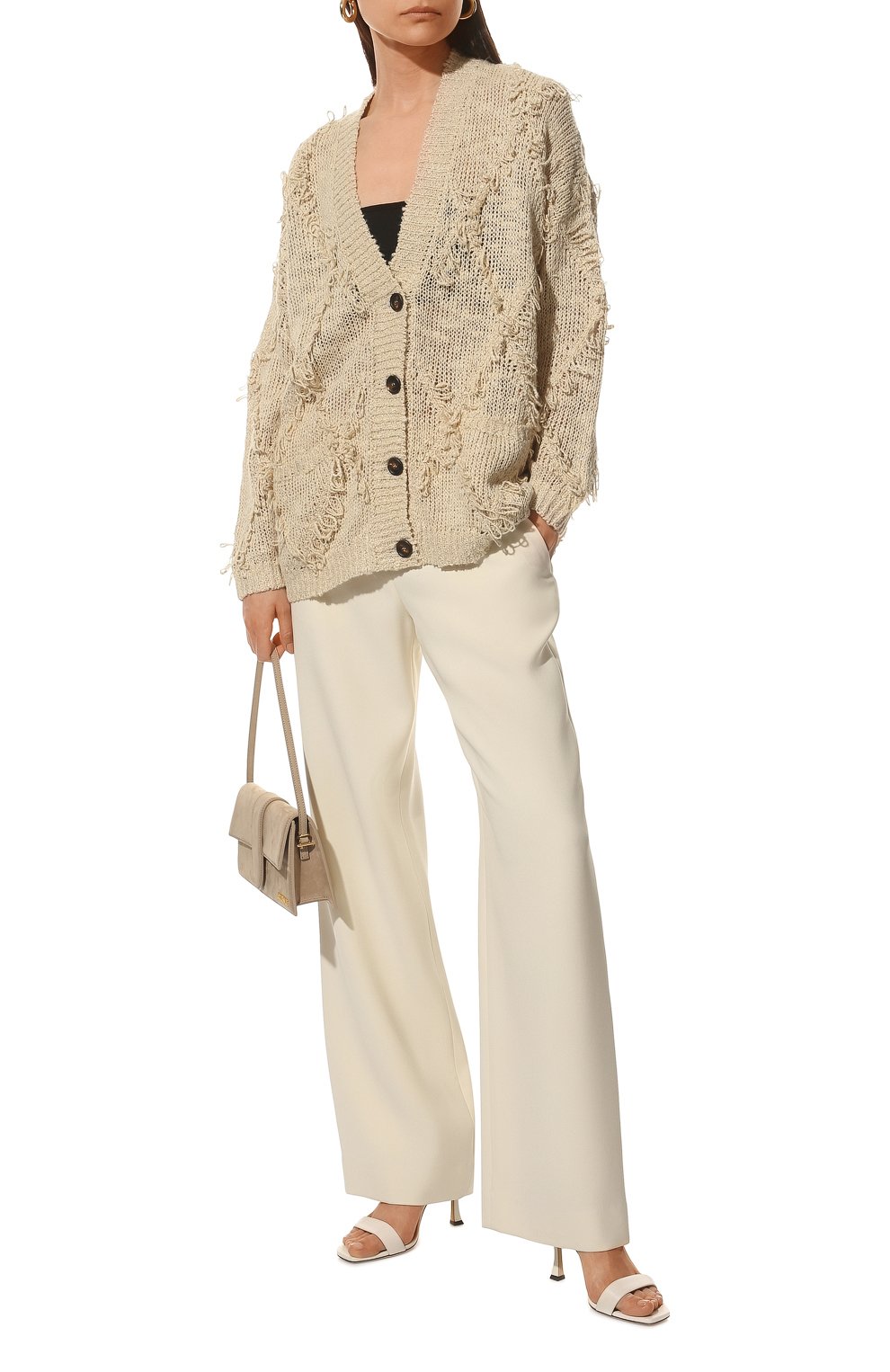 Кардиган из шелка и льна BRUNELLO CUCINELLI, арт. MCB385106, фото 2