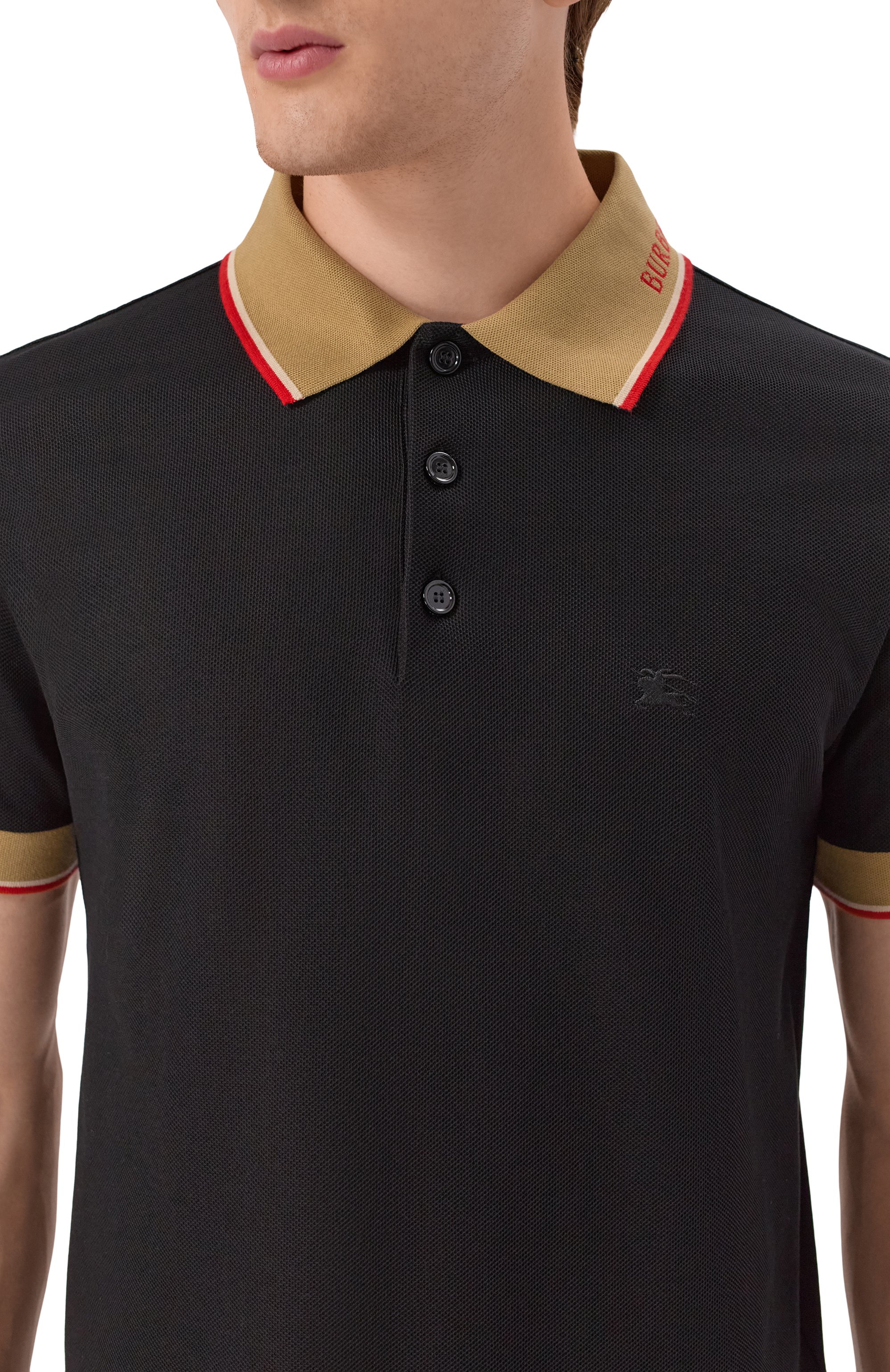 Хлопковое поло BURBERRY, арт. 8110934, фото 5