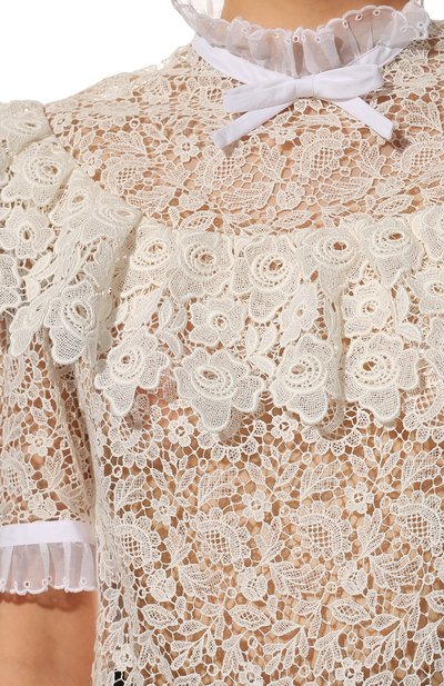 Хлопковый топ MIU MIU, арт. MT1553-1E3K-F0009, фото 5