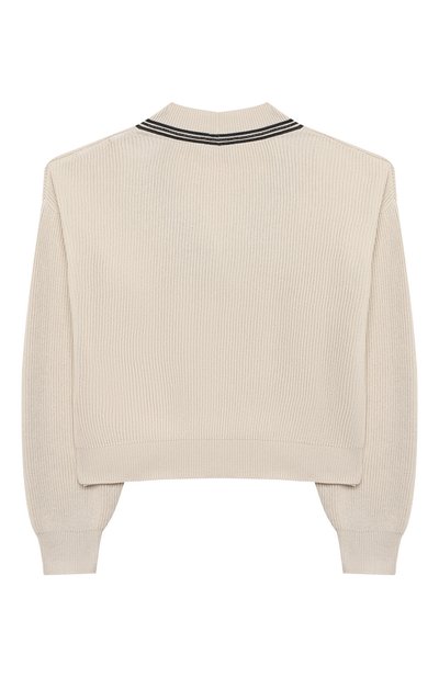 Хлопковый кардиган BRUNELLO CUCINELLI бежевого цвета по цене 46700 руб., арт. B19M13706A, фото 2 Хлопковый кардиган BRUNELLO CUCINELLI, арт. B19M13706A, фото 2