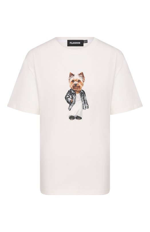Хлопковая футболка Flashin FS25TBY Белый FS25TBY
