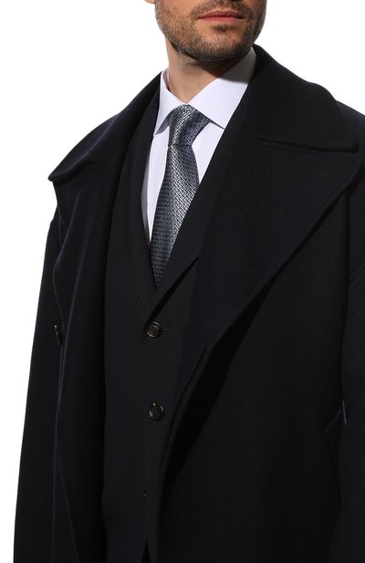 Шелковый галстук ZEGNA голубого цвета по цене 22150 руб., арт. Z3E31T/1XW, фото 2 Шелковый галстук ZEGNA, арт. Z3E31T/1XW, фото 2
