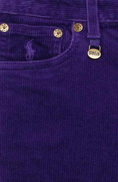 Вельветовые брюки POLO RALPH LAUREN фиолетового цвета по цене 9470 руб., арт. 312750891, фото 3 Вельветовые брюки POLO RALPH LAUREN, арт. 312750891, фото 3