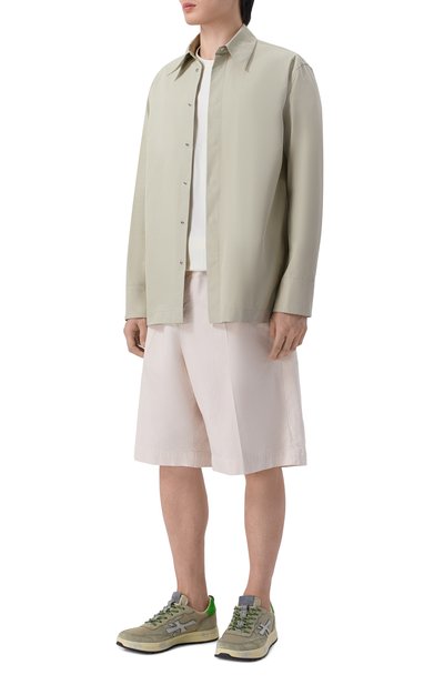 Хлопковые шорты WHITE SAND кремового цвета по цене 18750 руб., арт. 26SU91/260, фото 2 Хлопковые шорты WHITE SAND, арт. 26SU91/260, фото 2