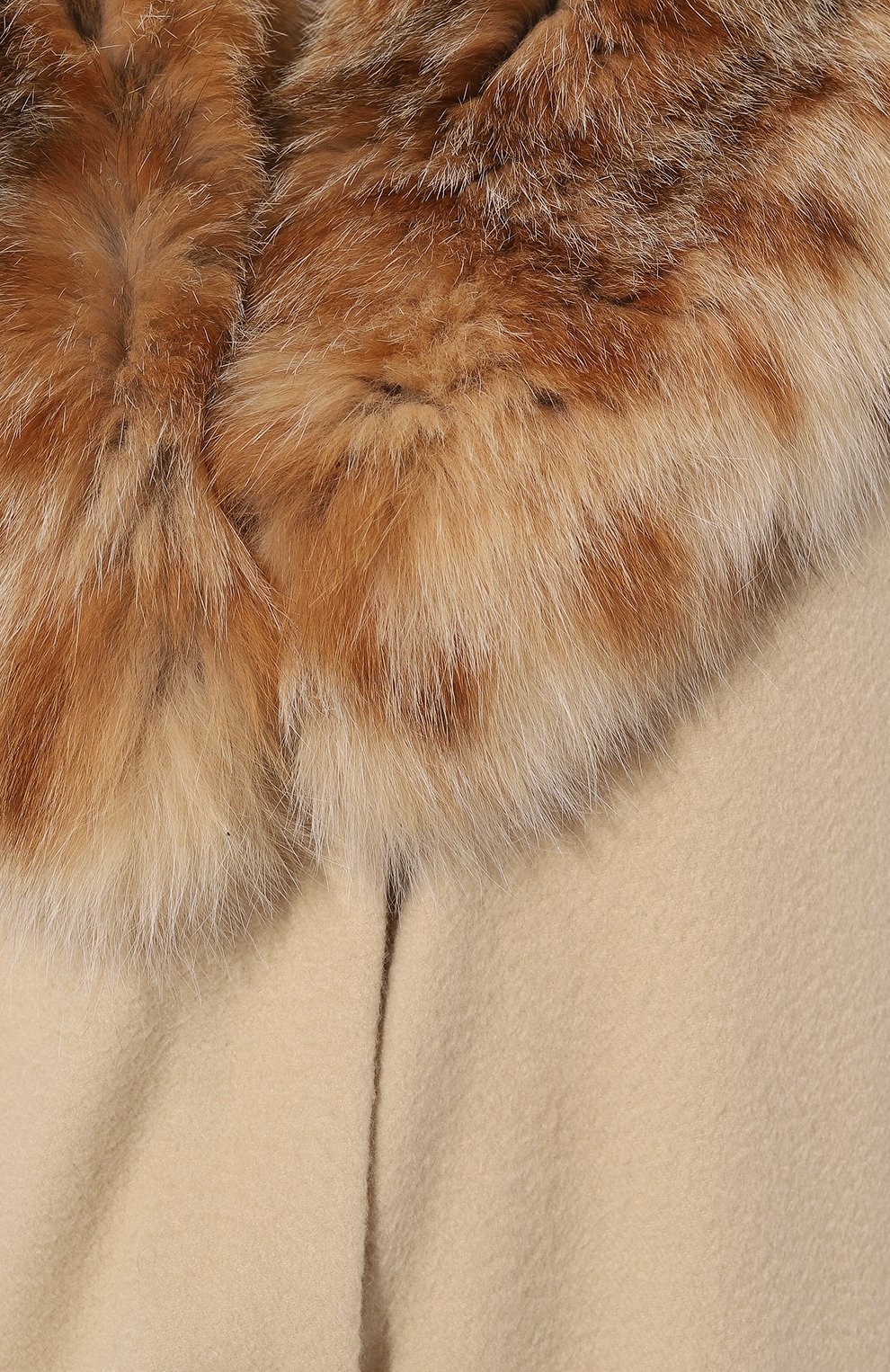 Кашемировый кейп с воротником из меха рыси SABLEFUR, арт. 72214-sb-01, фото 5