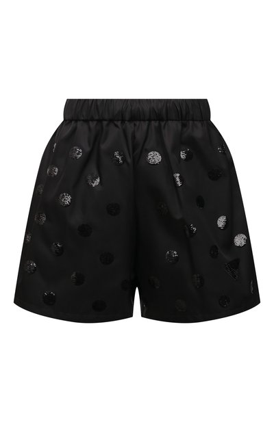 Женские шорты с отделкой пайетками PRADA, арт. 22R757-1Z5G-F0002-221